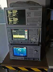 Rohde&Schwarz FSIQ7, Agilent E4440A et Anritsu MT8820A